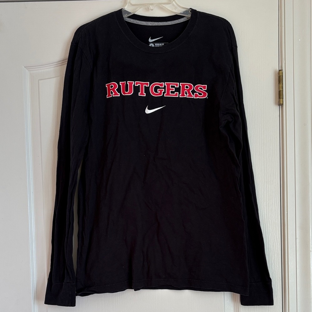 Nike Black Long Sleeve with Red Graphic